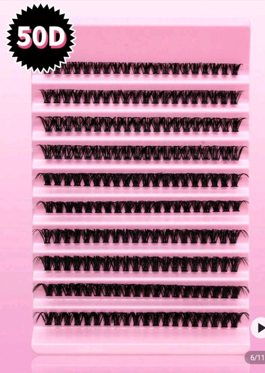 Natural Lash Extension Kit 200 PCS Lash Clusters Kit False Eyelashes