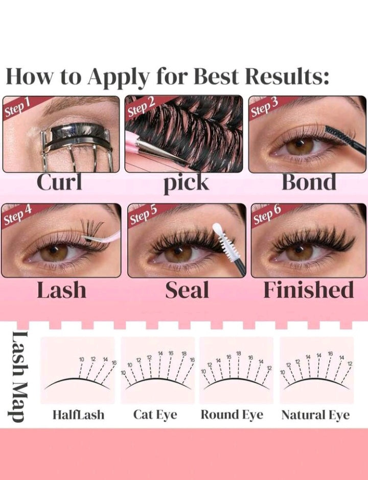 40D/60D/80/100D DIY Eye Lash